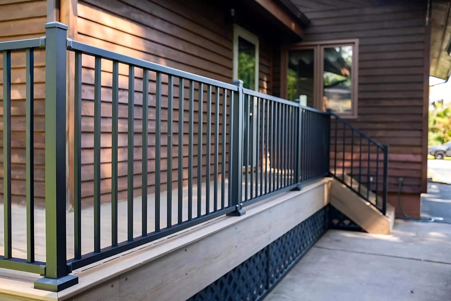 exterior railing install