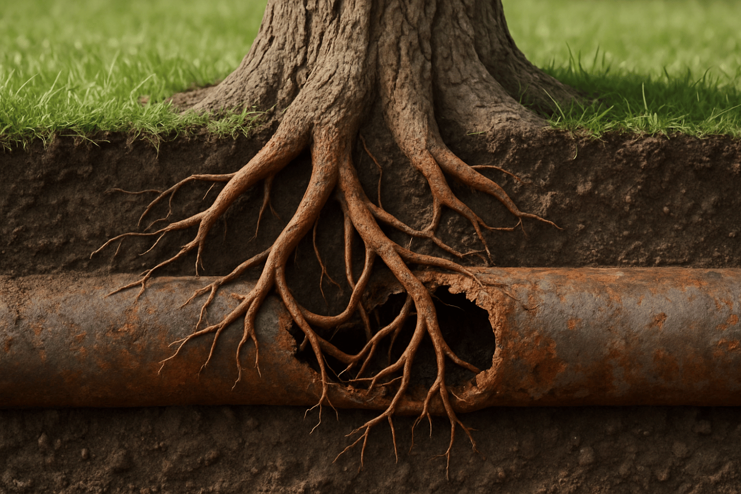 Common causes of sewer line problems, like tree root intrusion and pipe corrosion.