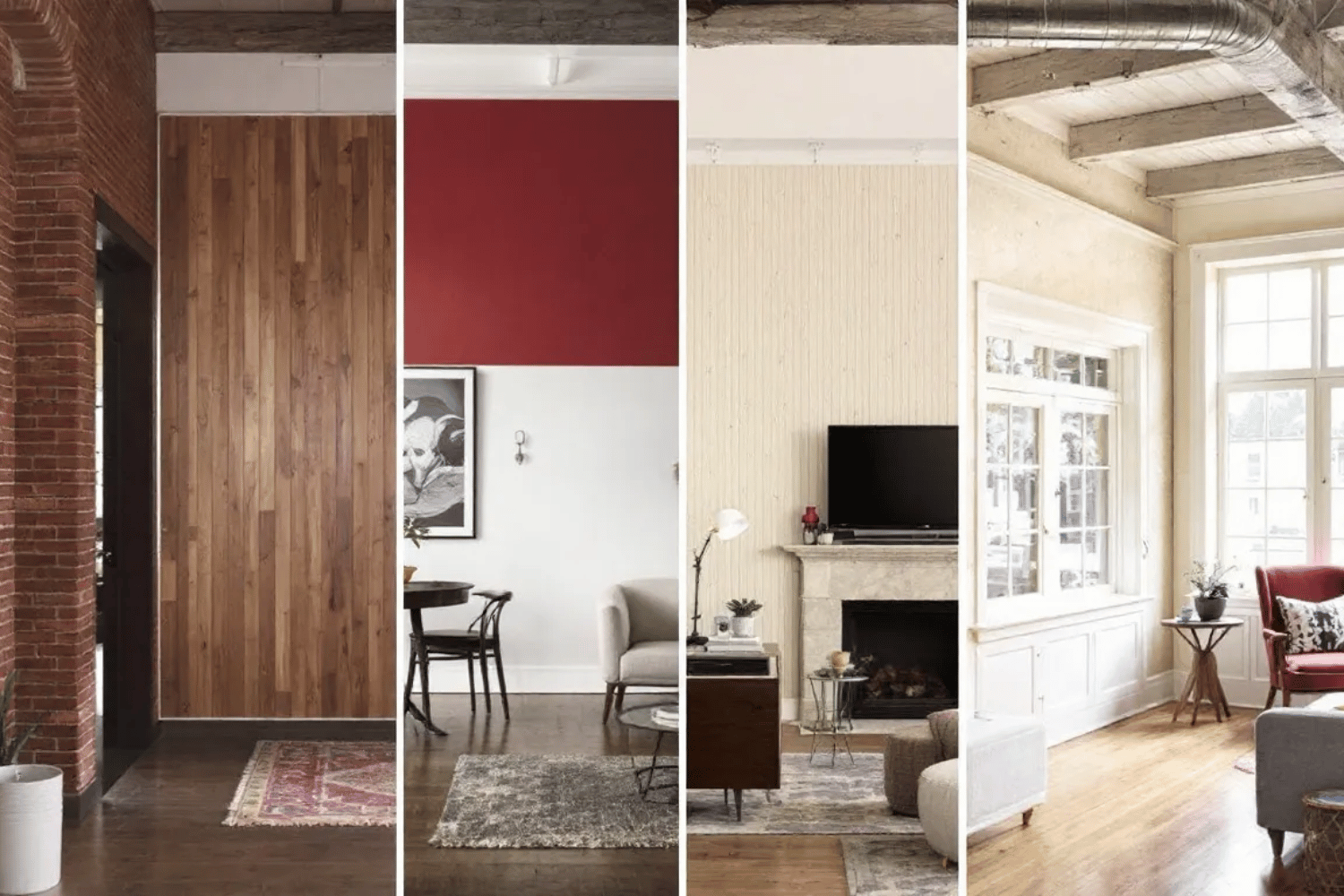 An interior view of a home showcases various wall types and structural components, including shear walls and primary beams, illustrating the load paths essential for supporting the structure against forces like wind and seismic loads.